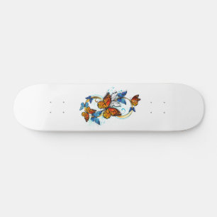 Infinity of Monarch Butterflies Skateboard