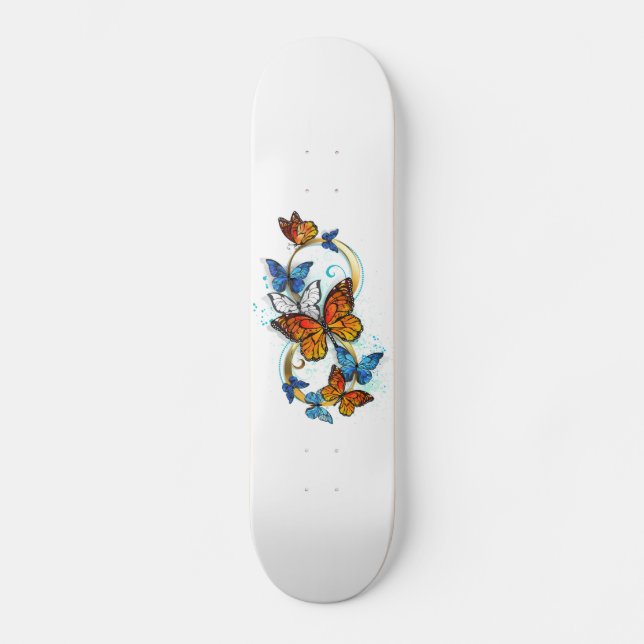 Infinity of Monarch Butterflies Skateboard (Front)