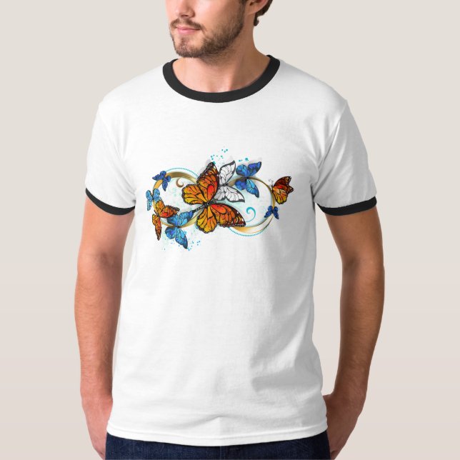Infinity of Monarch Butterflies T-Shirt (Front)