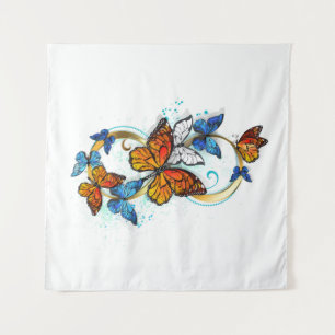 Infinity of Monarch Butterflies Tapestry