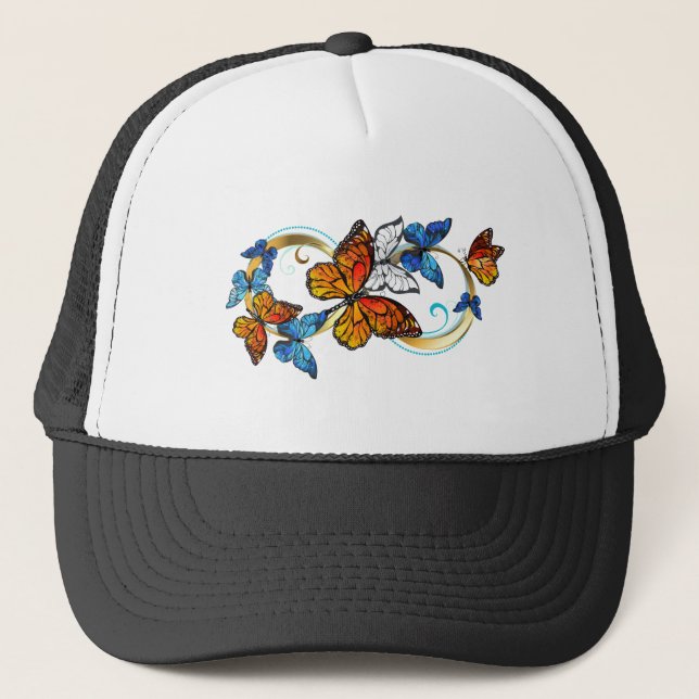 Infinity of Monarch Butterflies Trucker Hat (Front)