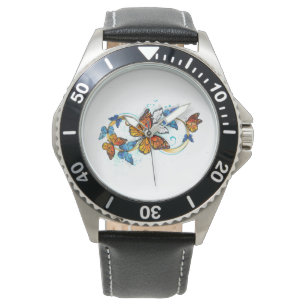 Infinity of Monarch Butterflies Watch