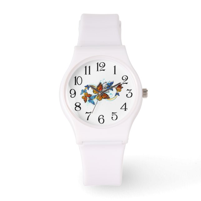 Infinity of Monarch Butterflies Watch (Front)