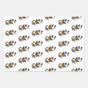 Infinity of Monarch Butterflies Wrapping Paper Sheet