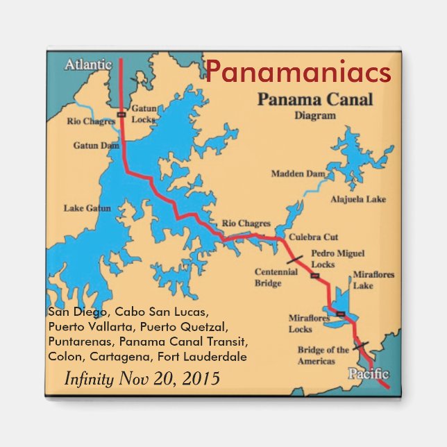 Infinity Panamaniacs fridge magnet (Front)