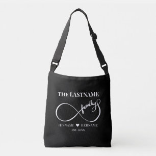 Infinity Personalised Family Name and Est. Date Crossbody Bag