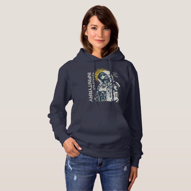 Infinity Ray – Cyberpunk Android Anime Hoodie (Front Full)