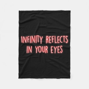 Infinity Reflects In Your Eyes Mindfulness Inner P Fleece Blanket