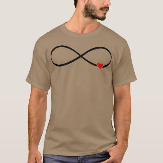 infinity sign heart love lemniscate gift family T-Shirt