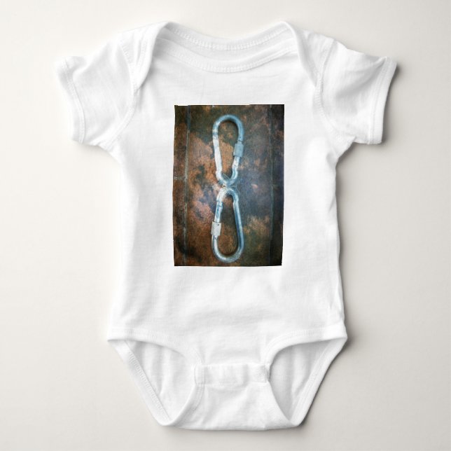 Infinity silver star baby bodysuit (Front)