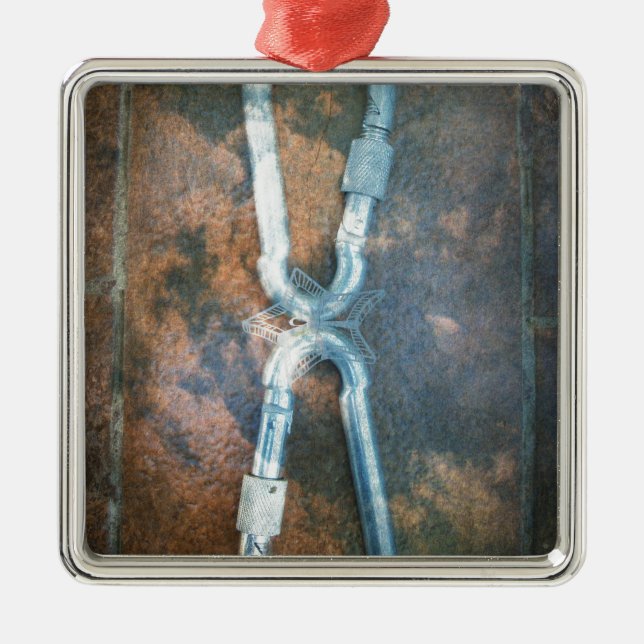 Infinity silver star metal tree decoration (Front)