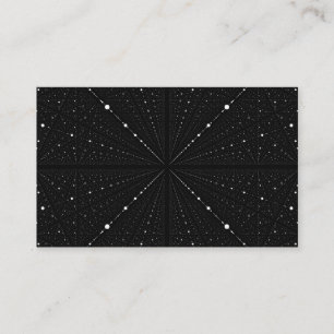 Infinity Space Dots -Black- Business Card