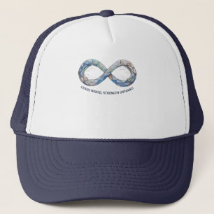 Infinity Symbol Chaos Wired Strength Geometric Trucker Hat