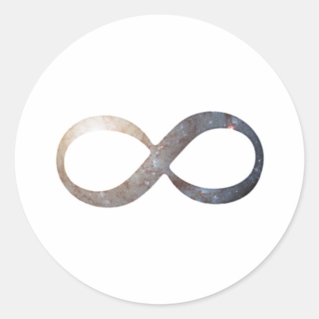 Infinity Symbol Classic Round Sticker (Front)