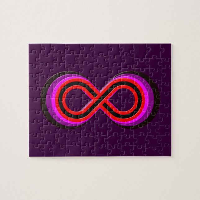 infinity symbol jigsaw puzzle (Horizontal)