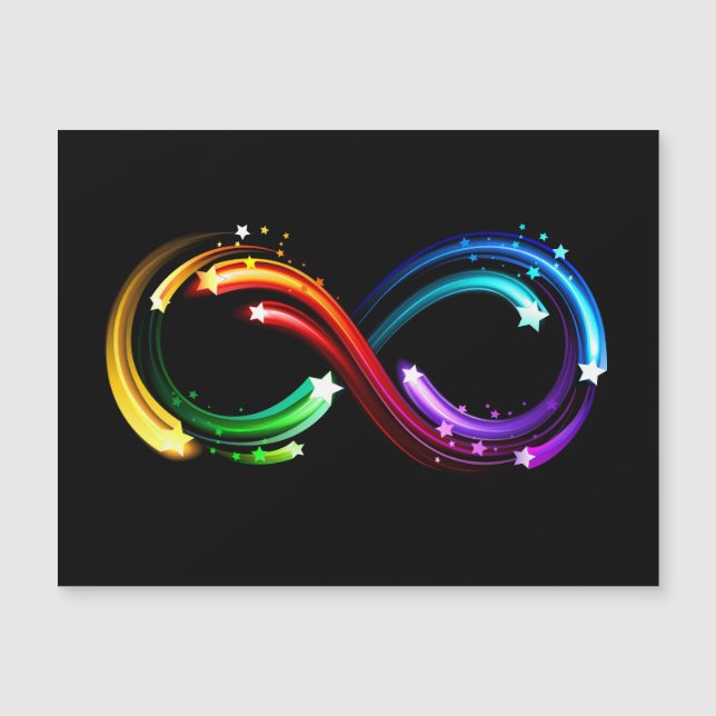 Infinity symbol of rainbow comets (Front)