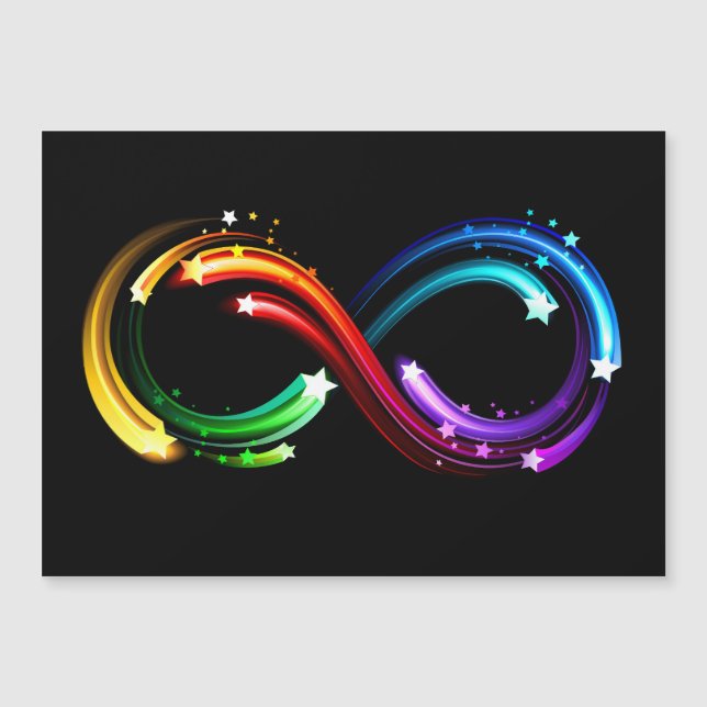 Infinity symbol of rainbow comets (Front)