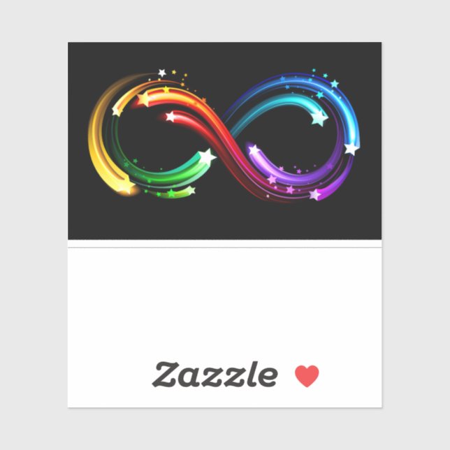Infinity symbol of rainbow comets (Sheet)