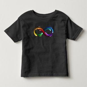 Infinity symbol of rainbow comets toddler T-Shirt