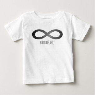 Infinity Symbol On Faux Metal Texture by STaylor Baby T-Shirt