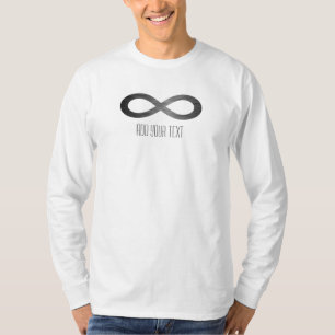 Infinity Symbol On Faux Metal Texture by STaylor T-Shirt