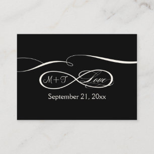 Infinity Symbol Sign Infinite Love Table Seating Place Card