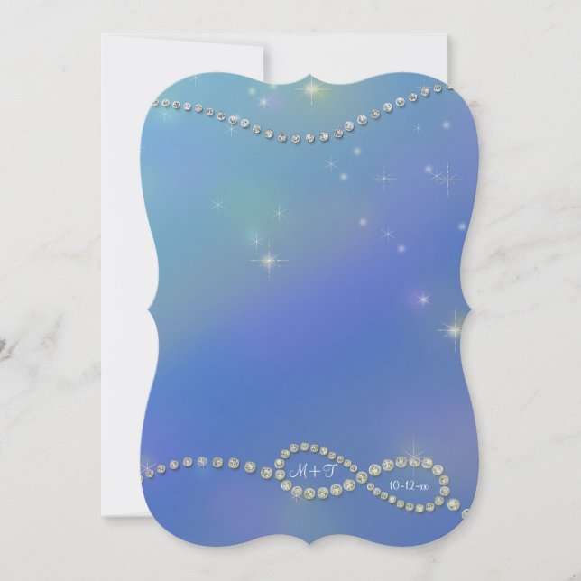 Infinity Symbol Sign Infinite Love Twinkling Light Invitation (Front)