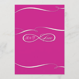 Infinity Symbol Sign Infinite Love Wedding Set Menu