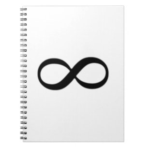 Infinity Symbol Spiral Notebook