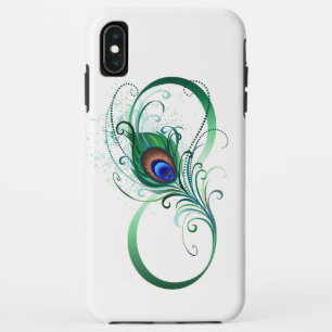 Infinity Symbol with Peacock Feather Case-Mate iPhone Case