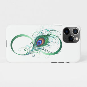 Infinity Symbol with Peacock Feather iPhone 11Pro Case