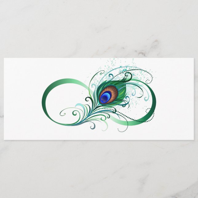 Infinity Symbol with Peacock Feather Programme (Front)