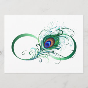 Infinity Symbol with Peacock Feather Programme