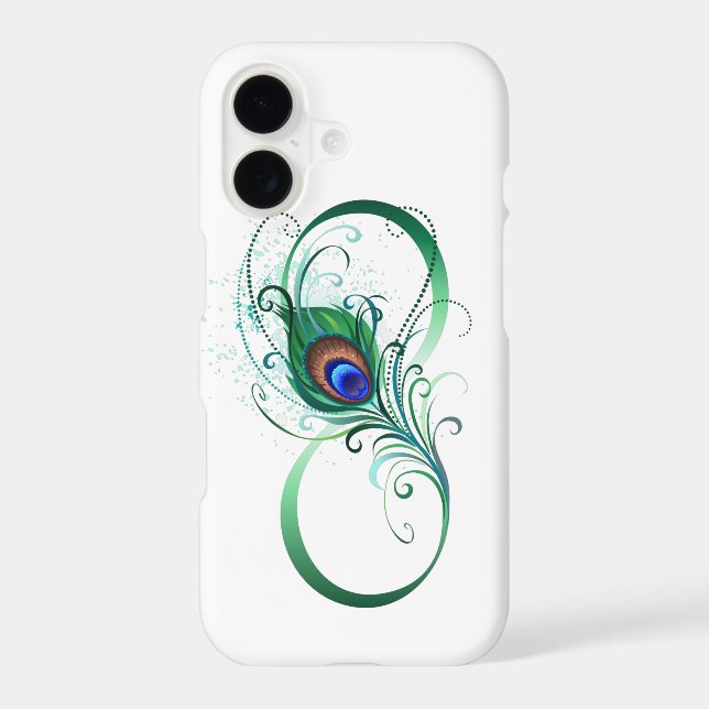 Infinity Symbol with Peacock Feather Samsung Galaxy Case (Back)