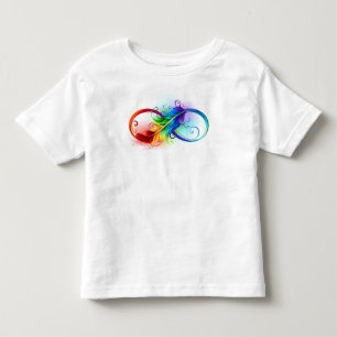 Infinity Symbol with Rainbow Feather Toddler T-Shirt