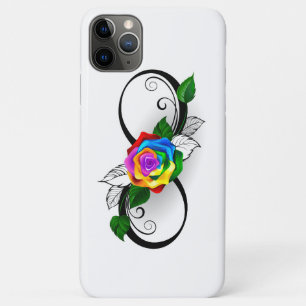 Infinity Symbol with Rainbow Rose Case-Mate iPhone Case