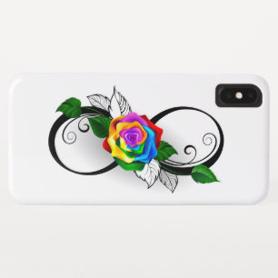 Infinity Symbol with Rainbow Rose Case-Mate iPhone Case