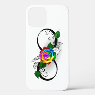Infinity Symbol with Rainbow Rose iPhone 12 Pro Case