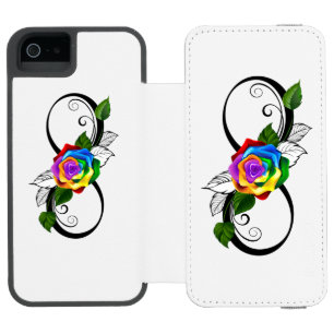 Infinity Symbol with Rainbow Rose Incipio Watson™ iPhone 5 Wallet Case