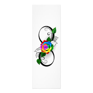 Infinity Symbol with Rainbow Rose Photo Print