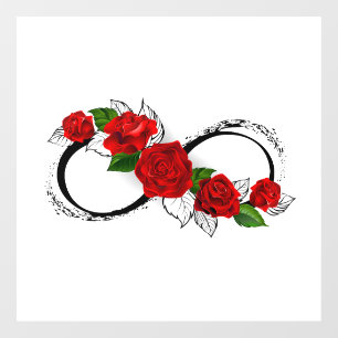Infinity Symbol with Red Roses