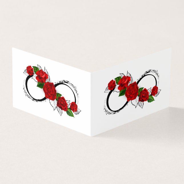 Infinity Symbol with Red Roses (Outside)