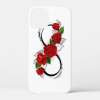 Infinity Symbol with Red Roses