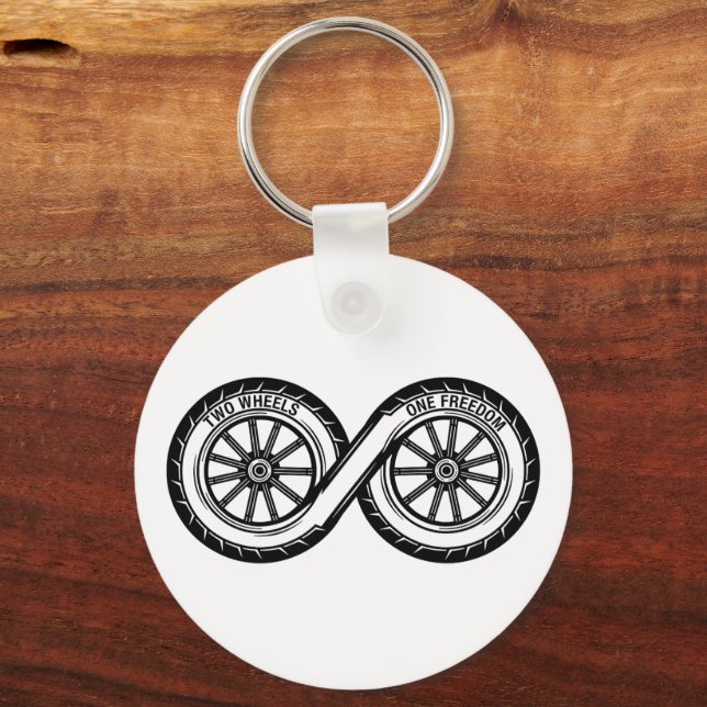 Infinity Two Wheels Freedom Key Ring (Front)