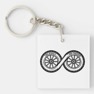 Infinity Two Wheels Freedom Key Ring