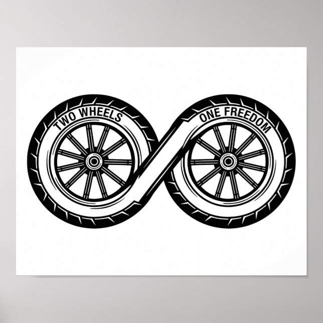 Infinity Two Wheels Freedom Poster (Front)