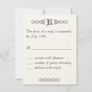 Infinity Wedding RSVP Card