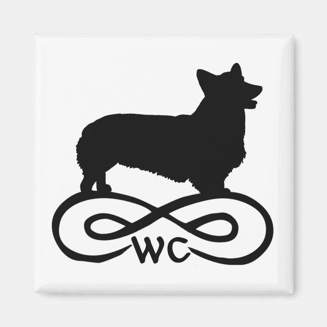 Infinity Welsh Corgi Magnet (Front)
