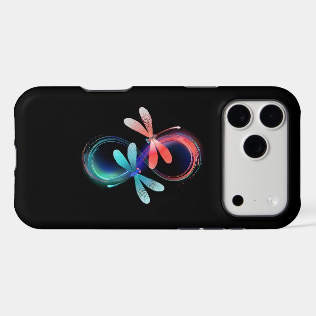 Infinity with glowing dragonflies (Back (Horizontal))