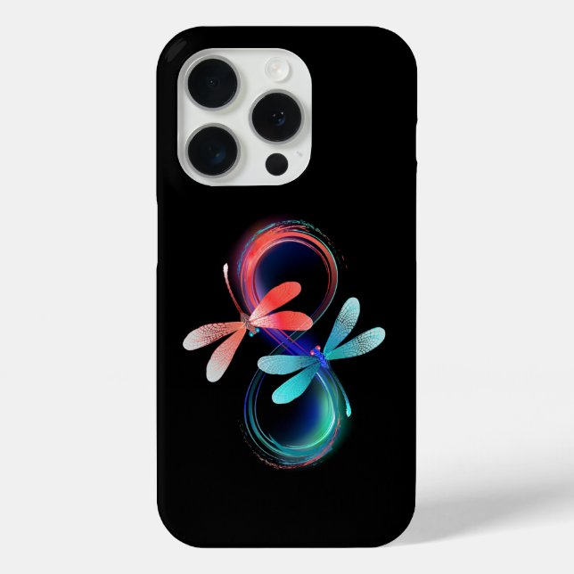Infinity with glowing dragonflies Case-Mate iPhone case (Back)